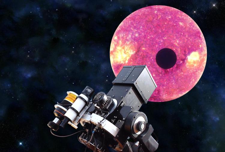 1999: The STellar Astrophysics and Research on Exoplanets (STARE) telescope consisted of a small 10 cm (~ 4 inch) aperture designed to search for planets around other stars (known as exoplanets) and to study the stars themselves. The instrument was housed in a small dome on Tenerife in the Canary Islands, Spain. It was designed, built, and operated by HAO/NCAR in conjunction with the Astrophysical Institute of the Canaries (IAC). STARE used a method of finding planets that relies on the edge-on alignment of the extrasolar system. If a planetary system is oriented so that Earth lies near the plane of the planet's orbit, then once per orbit the planet passes between its star and the Earth (simulated in the above image), causing a transit. During a transit, the planet blocks some of the light from the star, causing the star to appear dimmer. This orientation method favors finding larger planets orbiting close to their parent star. STARE has successfully detected large planets around other stars. The observations were used to determine the planets' sizes, masses and density, which provided the information needed to determine if the planet was a gas giant like Jupiter, or a rocky planet like Earth.