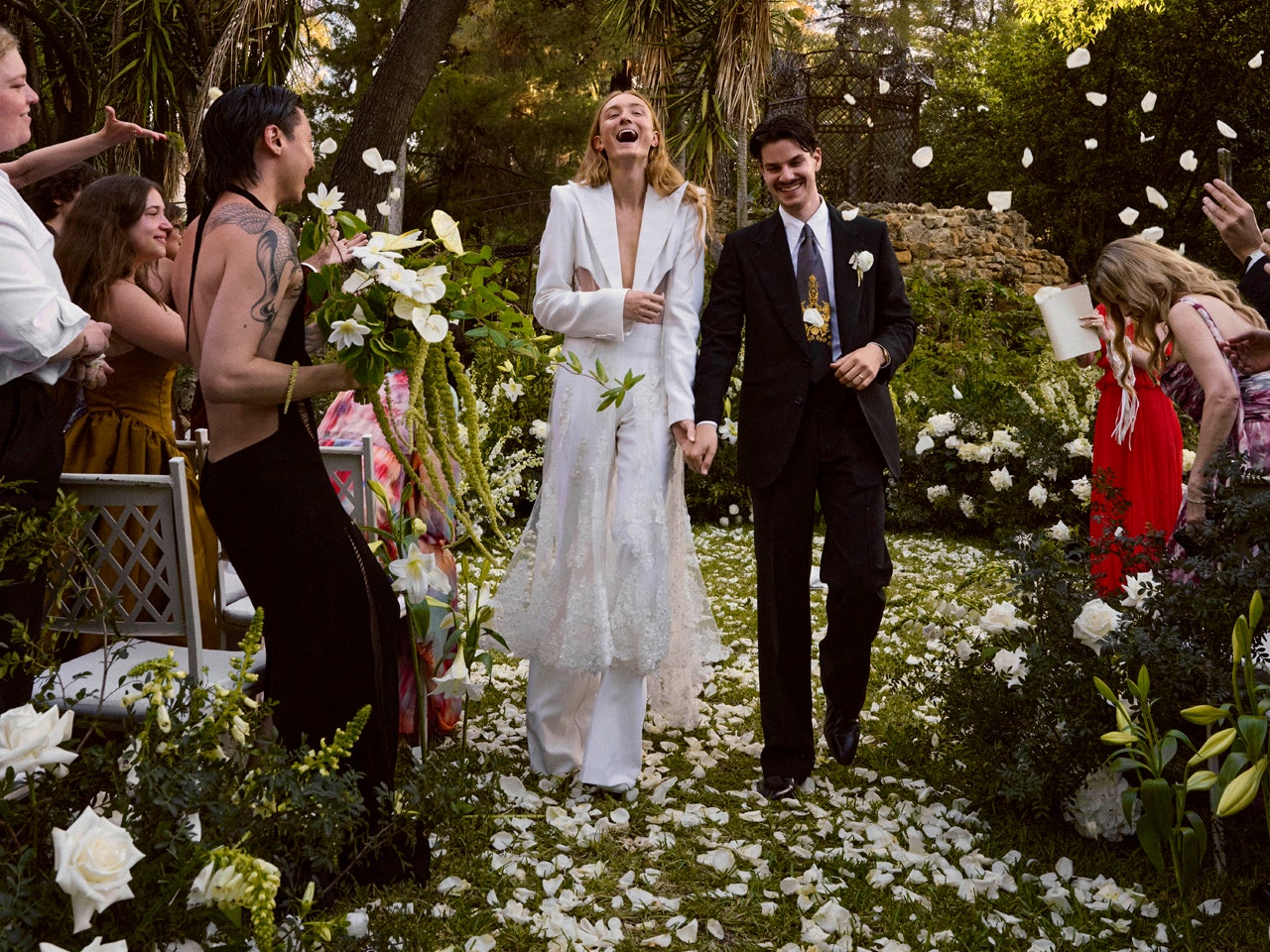 ‘I Wanted to Feel Like a Gender-Fluid Bride’: Harris Reed Created Four Looks&-Including a Naked Dress&-For His Wedding Extravaganza In Palermo