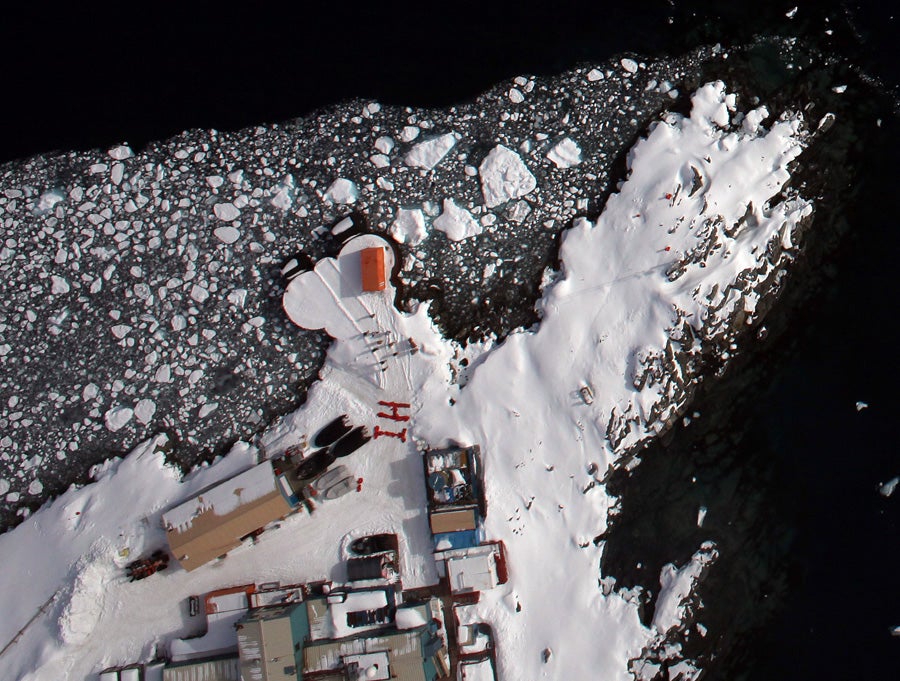 Palmer Station from above.