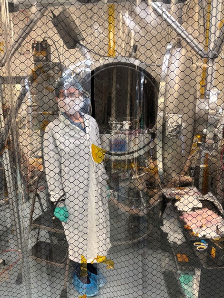 HAO Engineer, Liz Bernhardt, leading payload thermal balance testing. (November-2025).